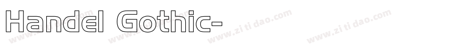 Handel Gothic字体转换